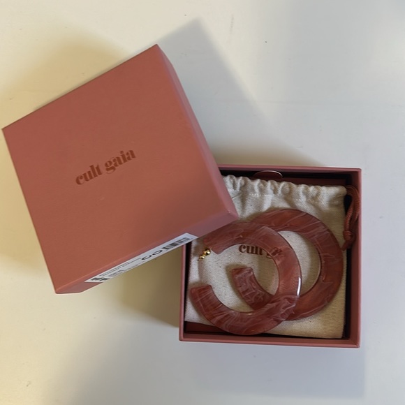 Cult Gaia Kennedy Earrings Pink NWT - Picture 5 of 5